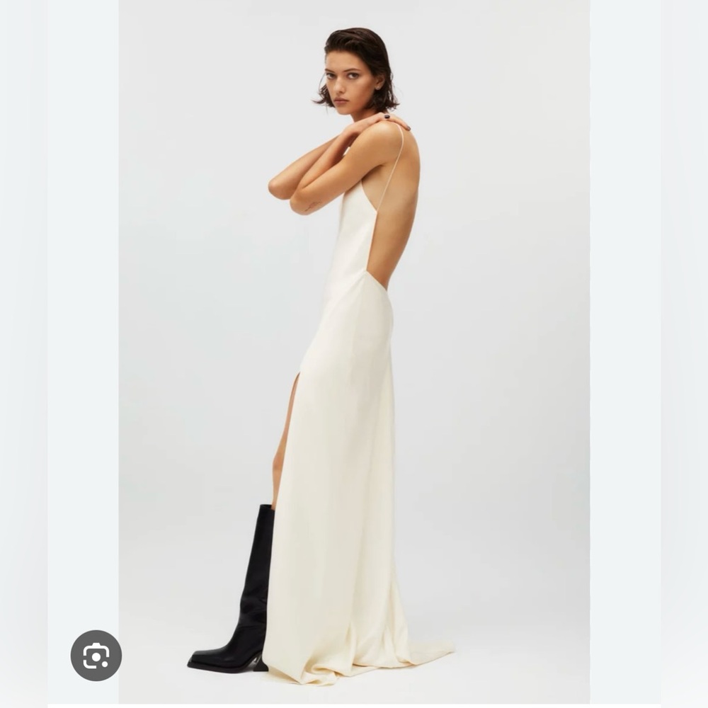 Zara x Kaia Gerber Satin Effect slip dress